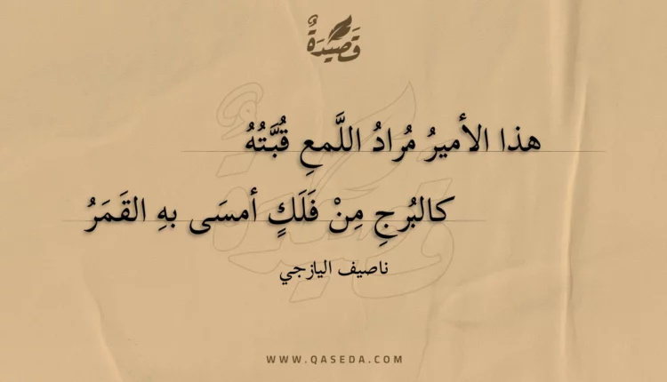 قصيدة هذا الأمير مراد اللمع قبته