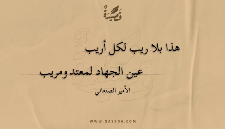 قصيدة هذا بلا ريب لكل أريب