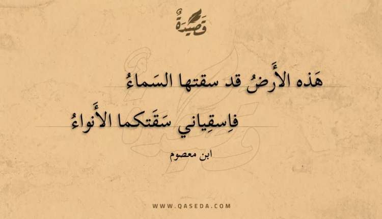 قصيدة هذه الأرض قد سقتها السماء