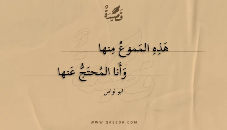 قصيدة هذه الممنوع منها