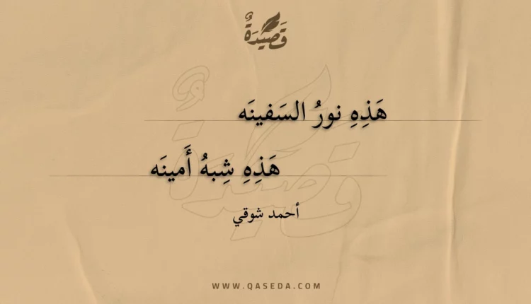 قصيدة هذه نور السفينه