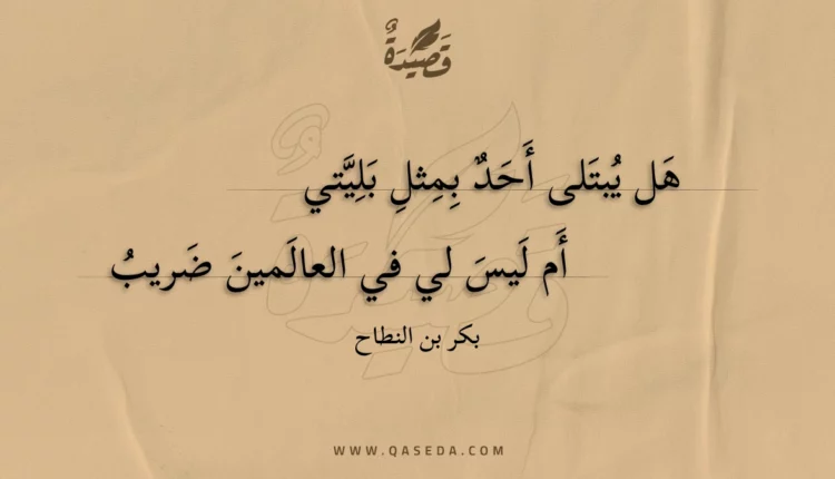 قصيدة هل يبتلى أحد بمثل بليتي