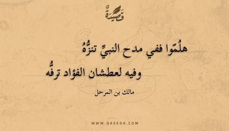 قصيدة هلموا ففي مدح النبي تنزه