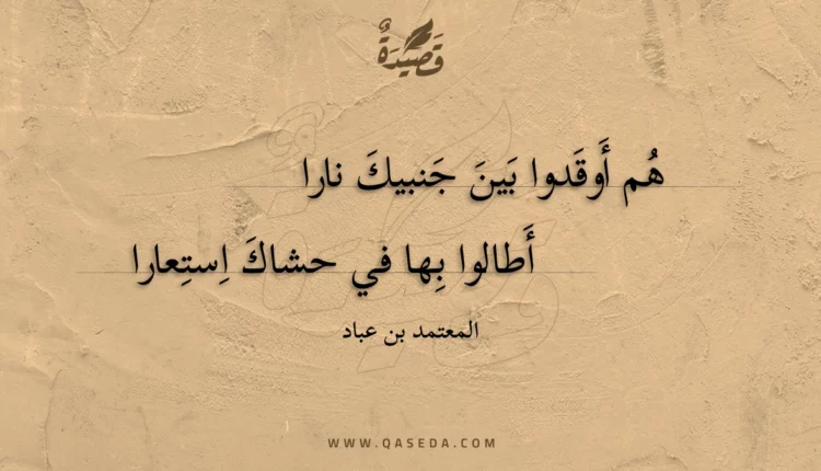 قصيدة هم أوقدوا بين جنبيك نارا