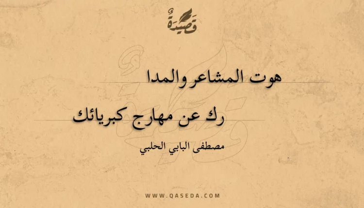 قصيدة هوت المشاعر والمدارك