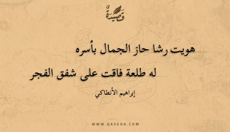 قصيدة هويت رشا حاز الجمال بأسره