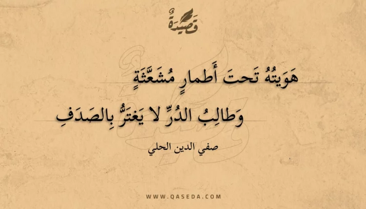 قصيدة هويته تحت أطمار مشعثة