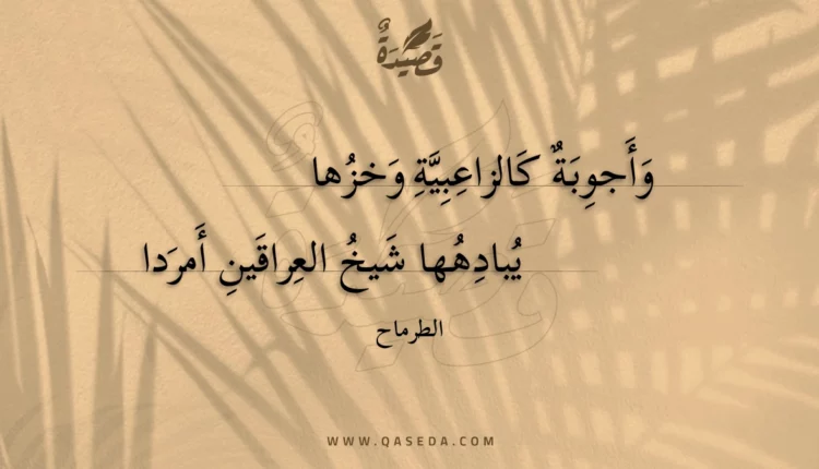 قصيدة وأجوبة كالزاعبية وخزها