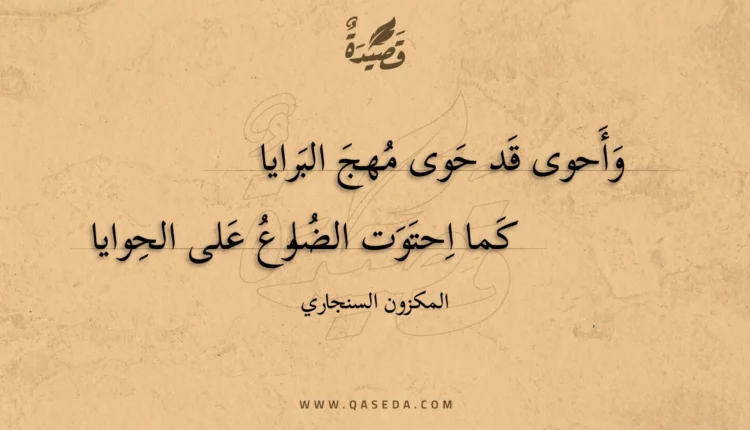 قصيدة وأحوى قد حوى مهج البرايا