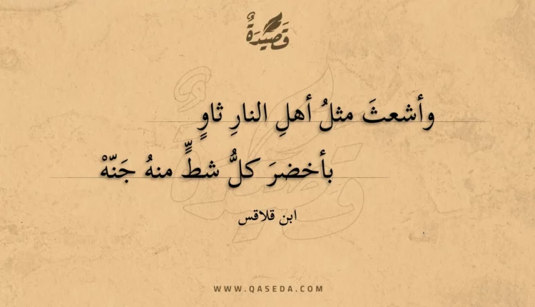 قصيدة وأشعث مثل أهل النار ثاو