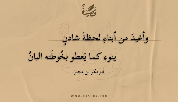 قصيدة وأغيد من أبناء لحظة شادن