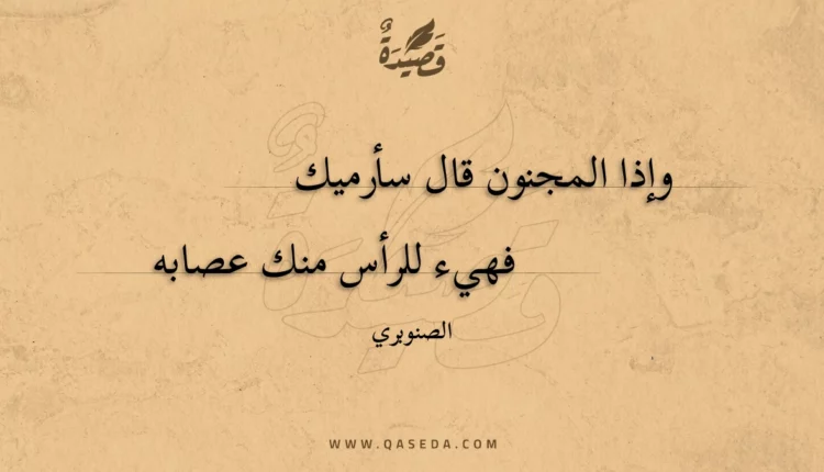 قصيدة وإذا المجنون قال سأرميك