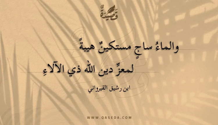 قصيدة والماء ساجٍ مستكين هيبة