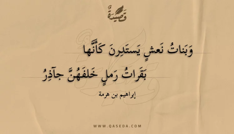 قصيدة وبنات نعش يستدرن كأنها