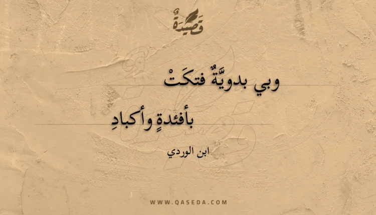 قصيدة وبي بدوية فتكت