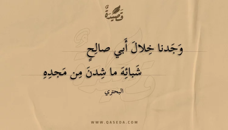 قصيدة وجدنا خلال أبي صالح