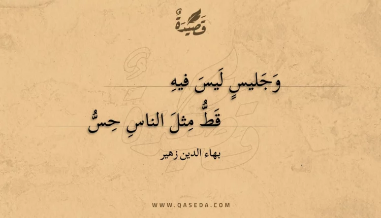قصيدة وجليس ليس فيه