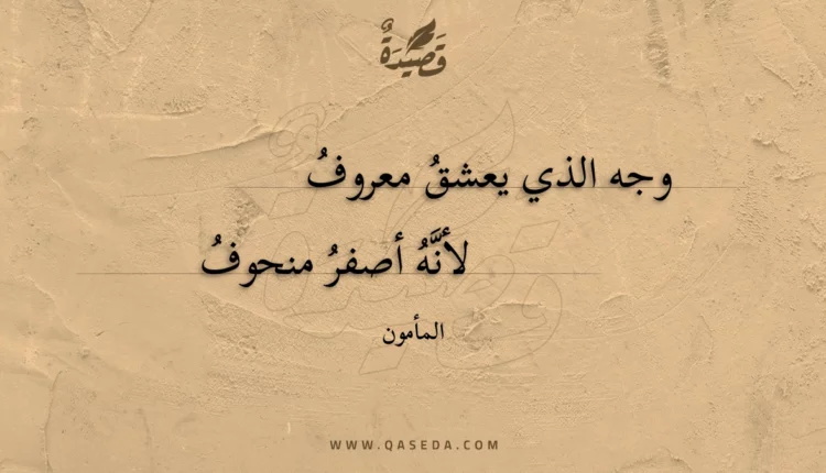 قصيدة وجه الذي يعشق معروف