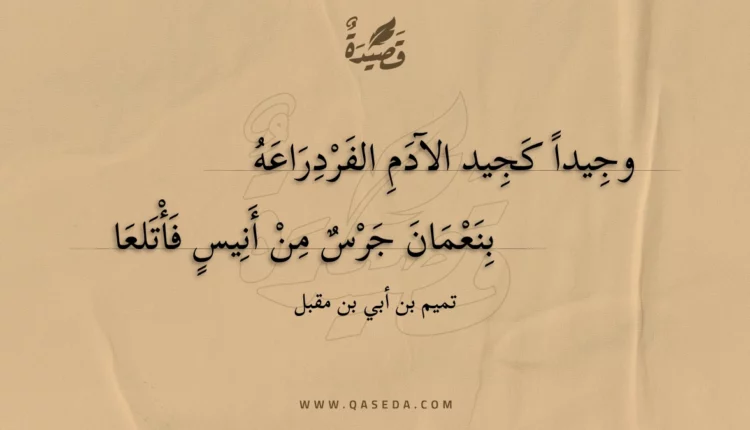 قصيدة وجيدا كجيد الآدم الفردراعه