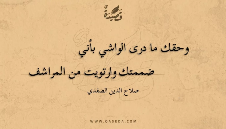 قصيدة وحقك ما درى الواشي بأني
