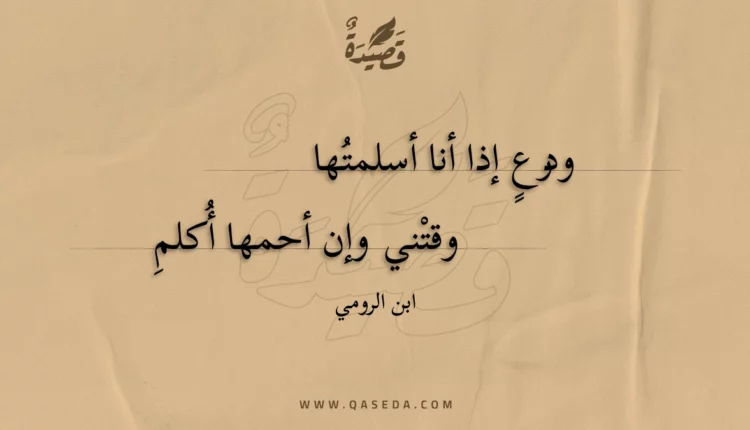 قصيدة ودرع إذا أنا أسلمتها