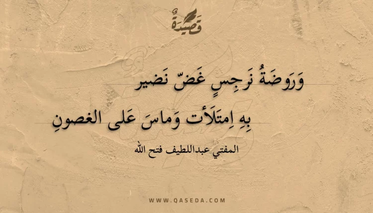 قصيدة وروضة نرجس غض نضير