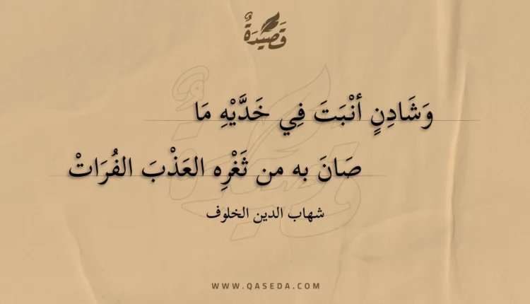 قصيدة وشادن أنبت في خديه ما