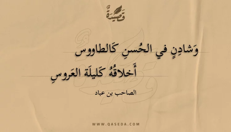 قصيدة وشادن في الحسن كالطاووس