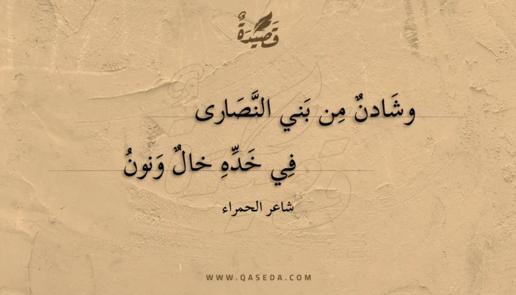 قصيدة وشادن من بني النصارى