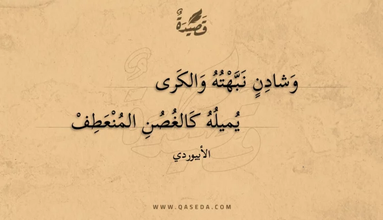 قصيدة وشادن نبهته والكرى