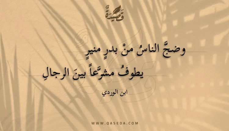 قصيدة وضج الناس من بدر منير