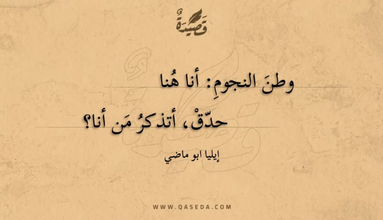 قصيدة وطن النجوم