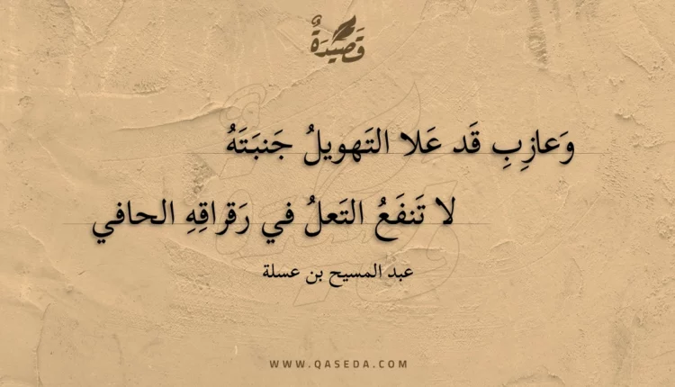 قصيدة وعازب قد علا التهويل جنبته