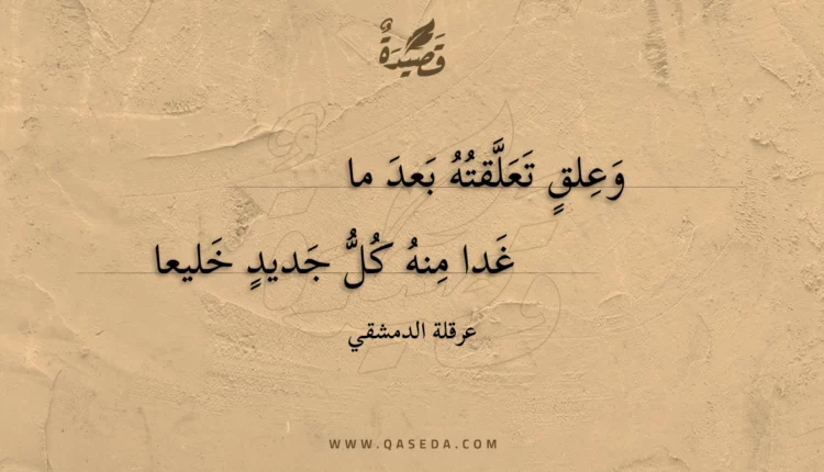 قصيدة وعلق تعلقته بعد ما