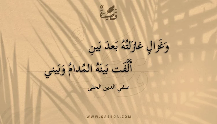 قصيدة وغزال غازلته بعد بين