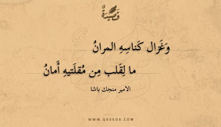 قصيدة وغزال كناسه المران