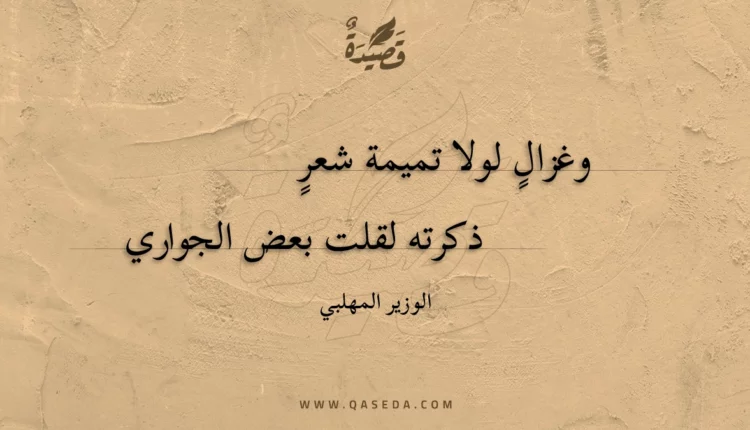 قصيدة وغزال لولا تميمة شعر