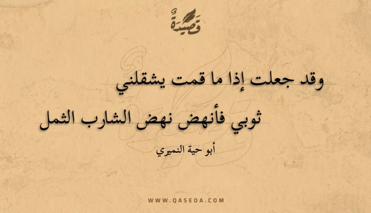 قصيدة وقد جعلت إذا ما قمت يشقلني