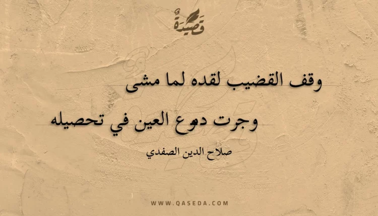 قصيدة وقف القضيب لقده لما مشى