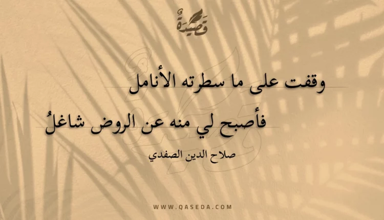 قصيدة وقفت على ما سطرته الأنامل