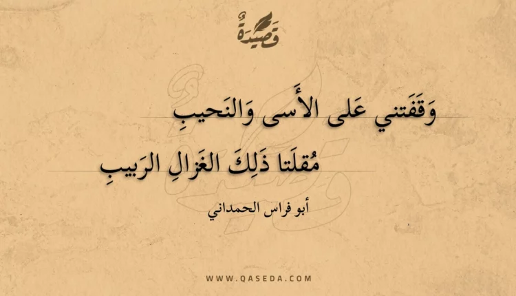 قصيدة وقفتني على الأسى والنحيب