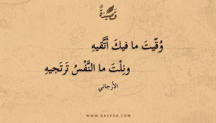 قصيدة وقيت ما فيك أتقيه