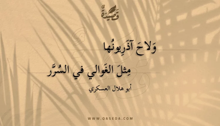 قصيدة ولاح آذريونها