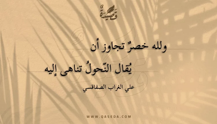 قصيدة ولله خصر تجاوز أن