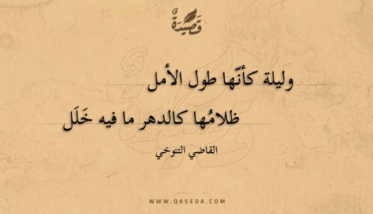 قصيدة وليلة كأنها طول الأمل
