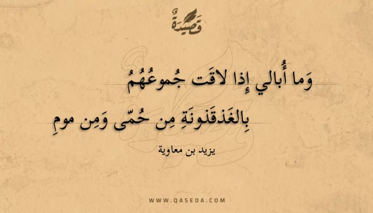 قصيدة وما أبالي إذا لاقت جموعهم