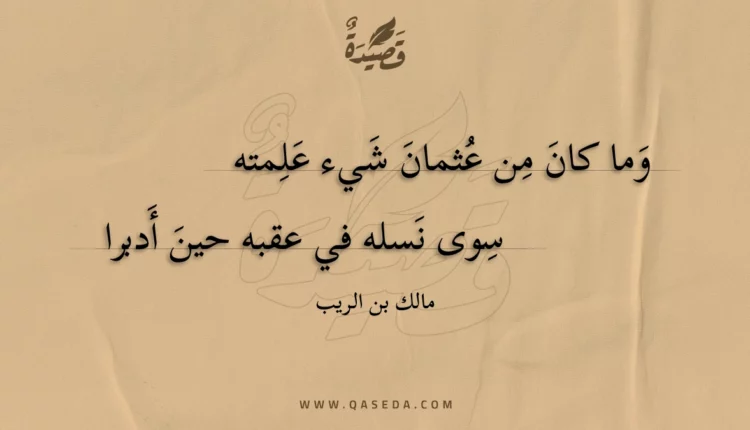 قصيدة وما كان من عثمان شيء علمته