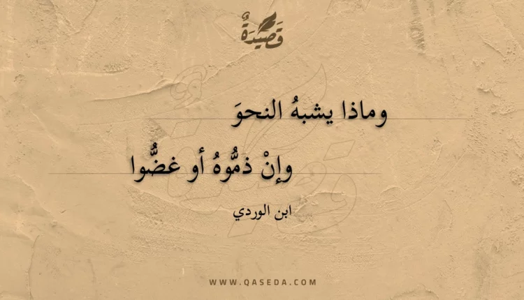 قصيدة وماذا يشبه النحو