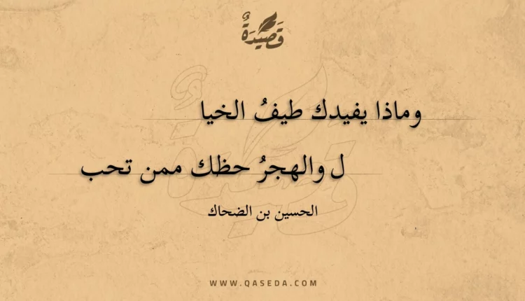 قصيدة وماذا يفيدك طيف الخيال