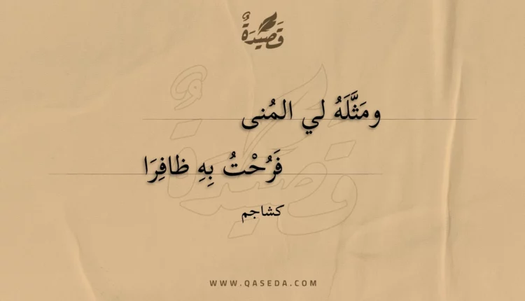 قصيدة ومثله لي المنى